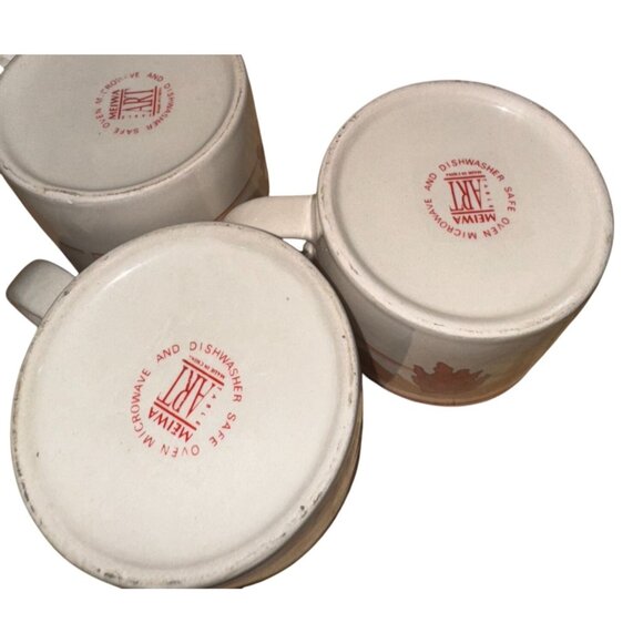 Meiwa Art Ceramic Soup Mugs Set Of 2 With Red Chili Pepper Design - Picture 6 of 8